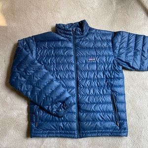 Patagonia Down Puffer Jacket Medium Navy Full ZIP